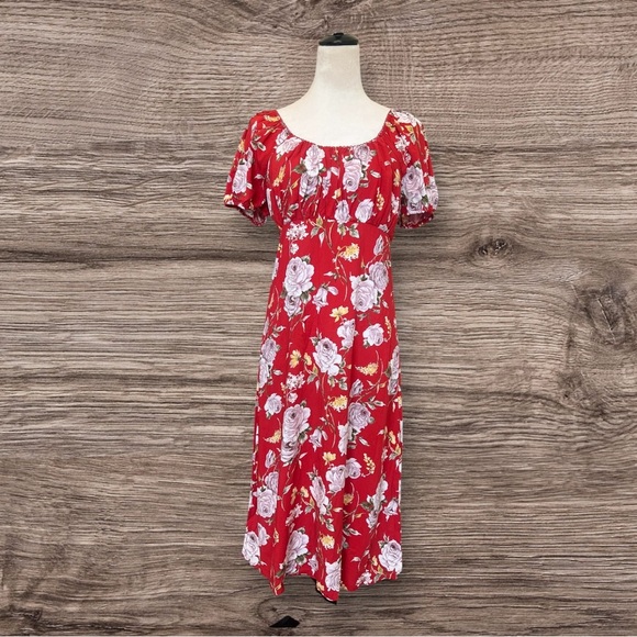 As U Wish Red Sweetheart Midi Dress - Picture 4 of 8